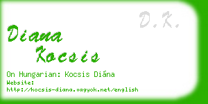 diana kocsis business card
